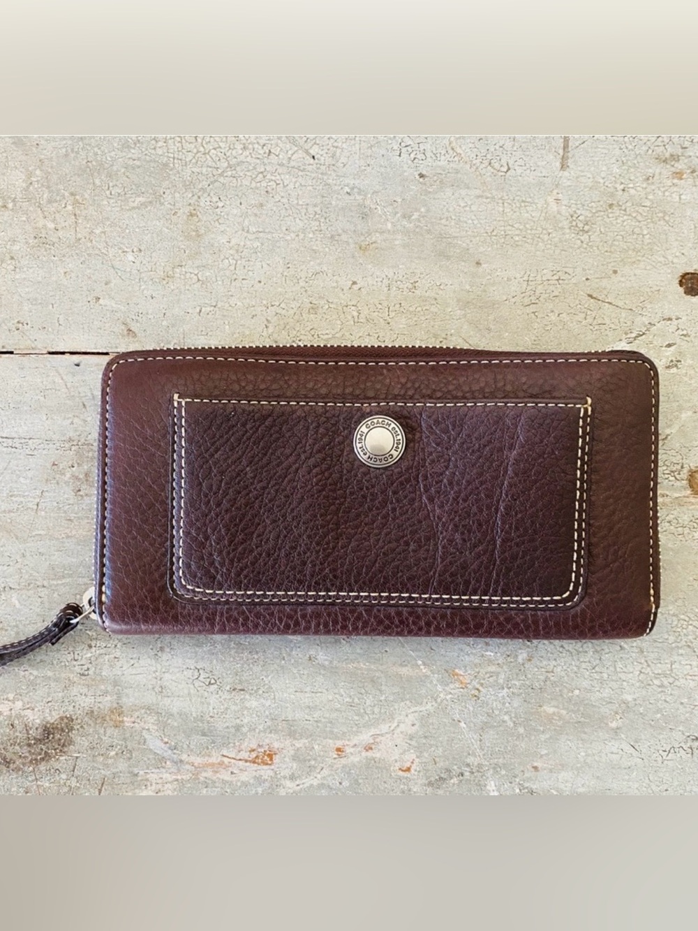 Vintage Coach Brown Leather Wallet